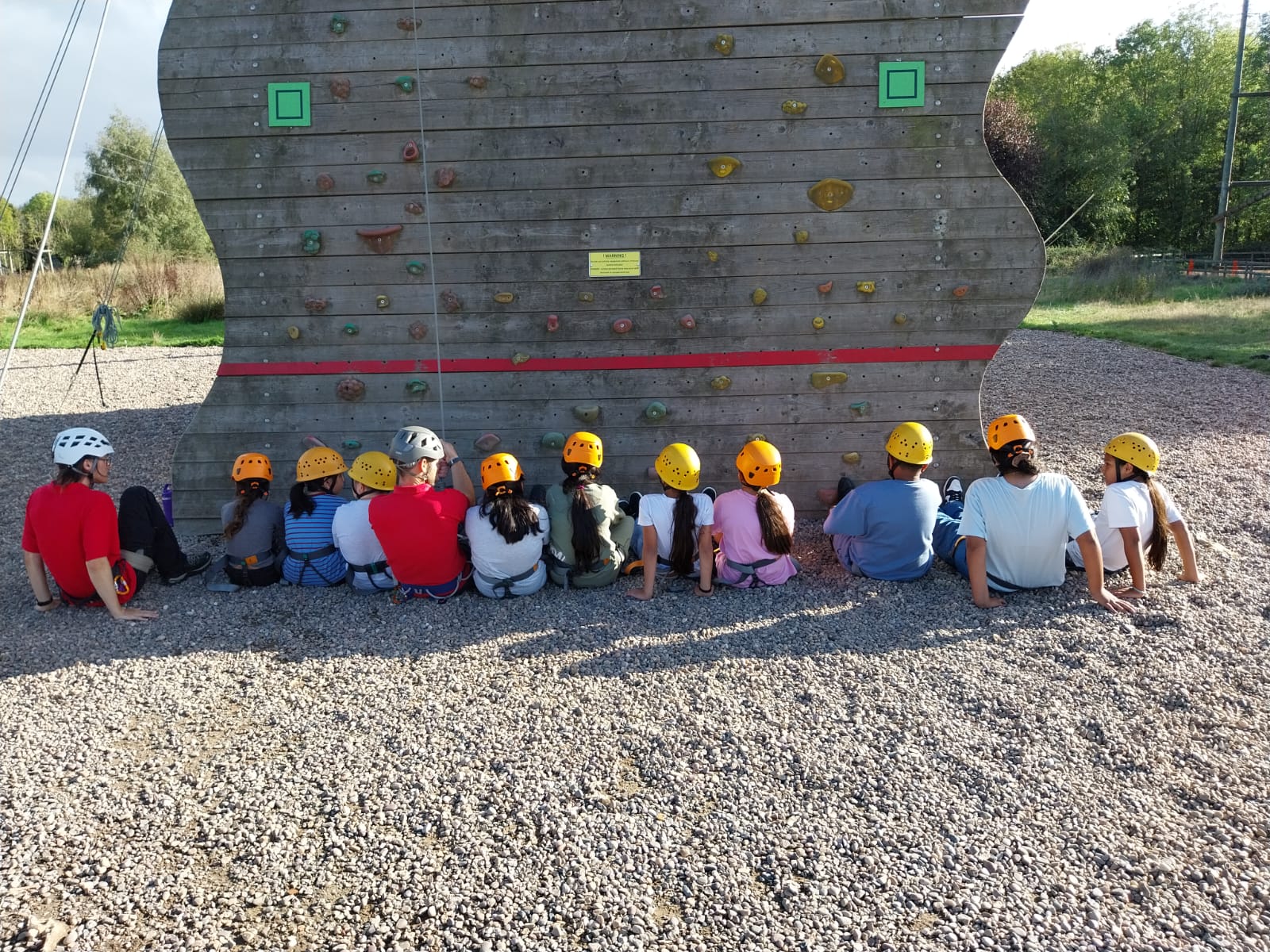 Group 3 children doing climbing