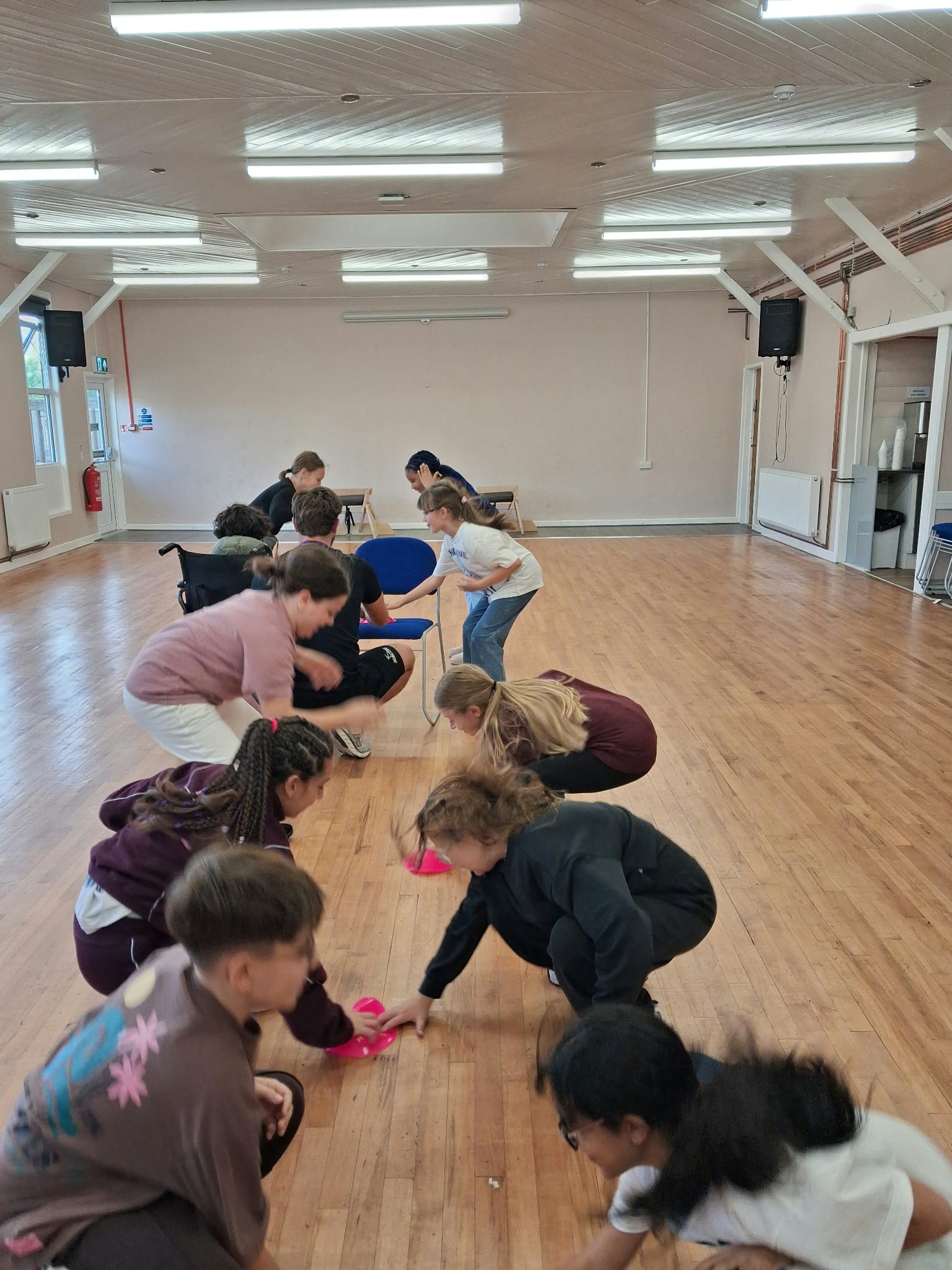 Group 1 children doing fencing