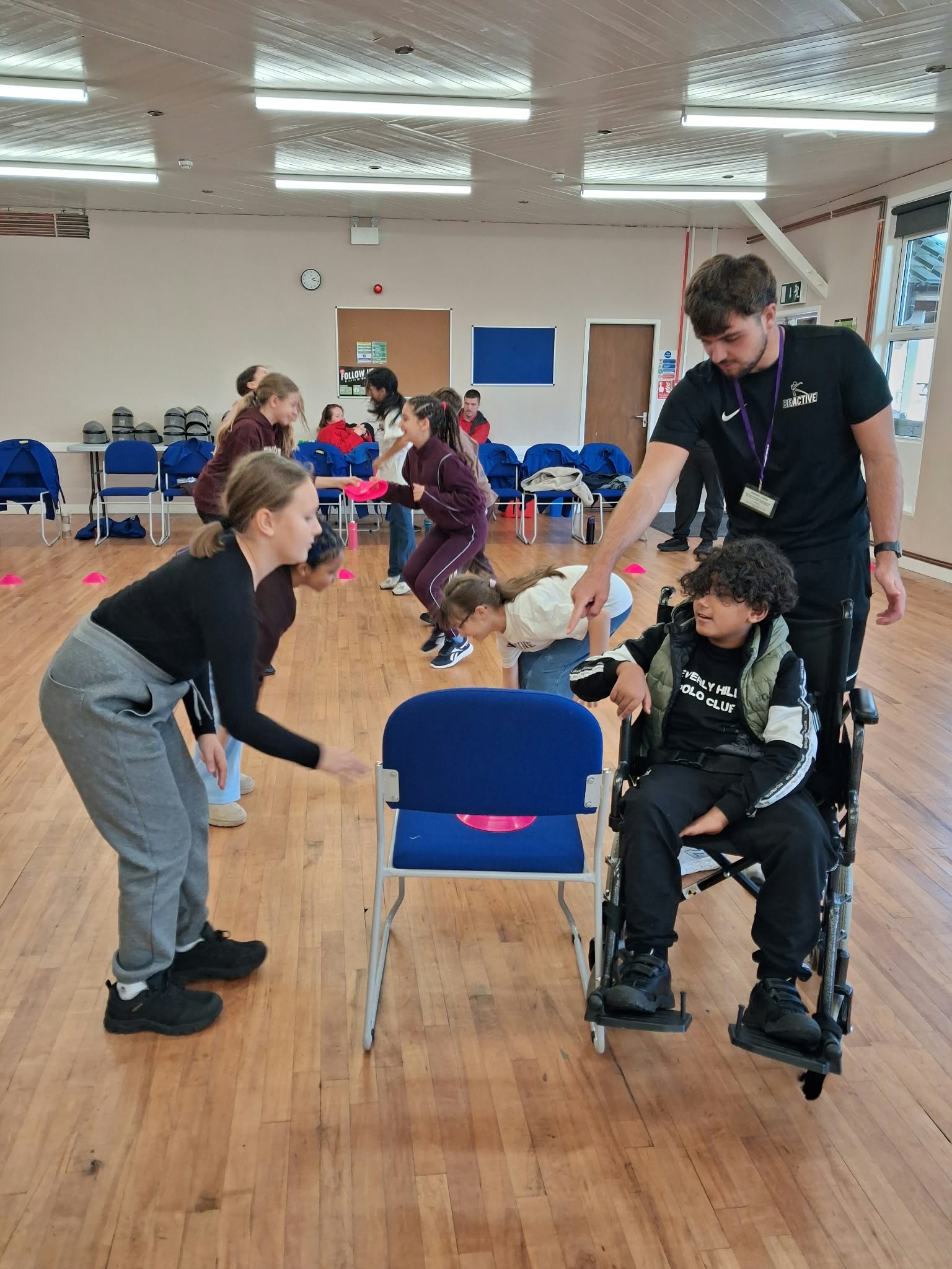 Group 1 children doing fencing