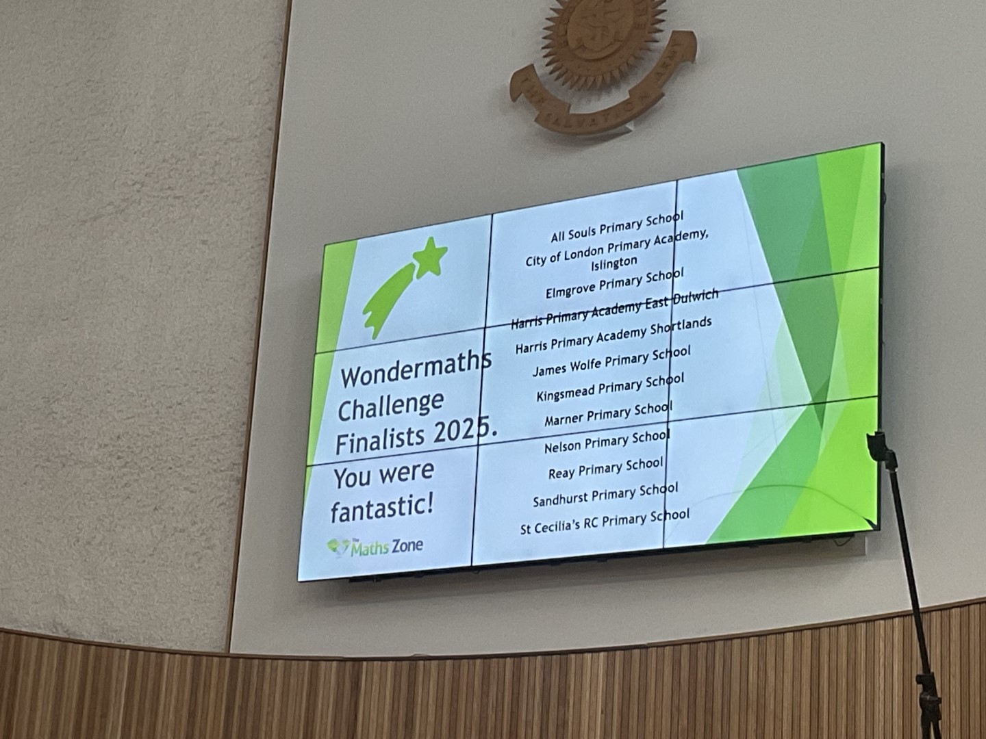 A list of all the schools in the finals